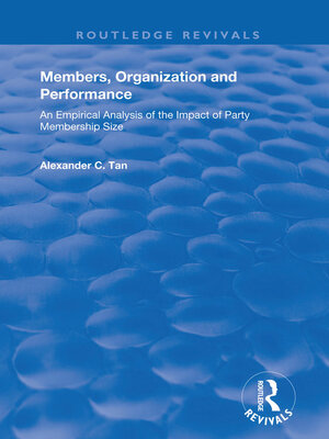 cover image of Members, Organizations and Performance